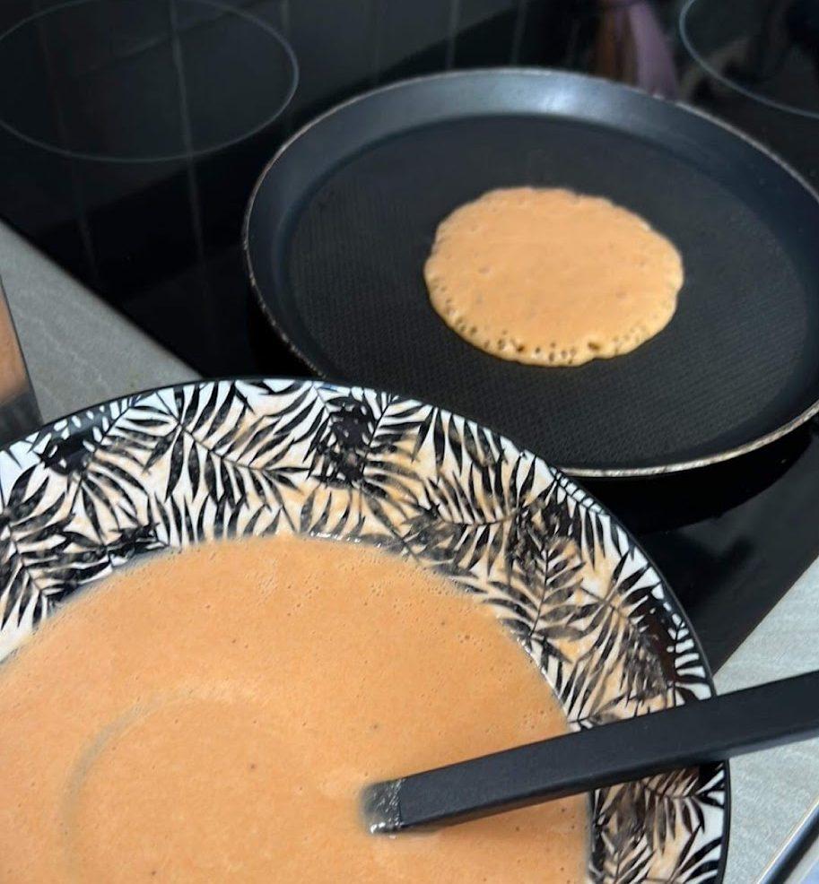 pancake à la carotte et à la banane