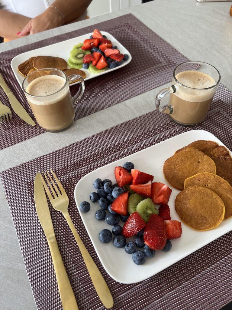 pancake à la carotte et à la banane